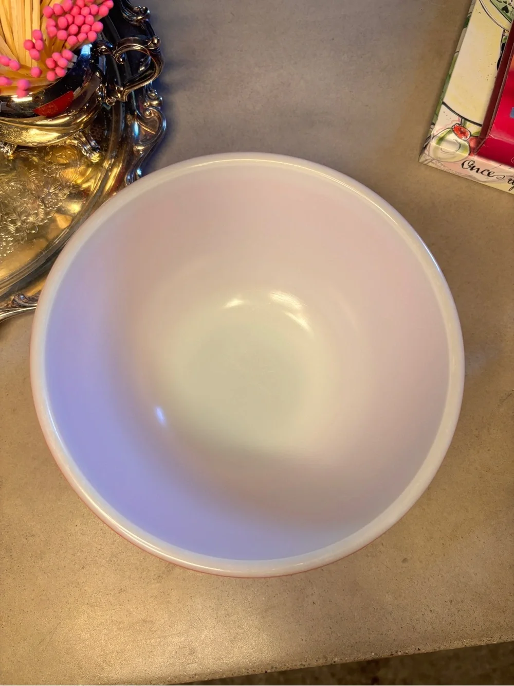 Vintage Pyrex 402 Primary Colors Red Mixing Bowl 1.5 Qt 7” Early USA